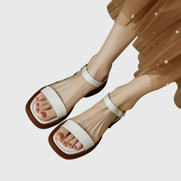 Kaia - Sandales en cuir orthopédique