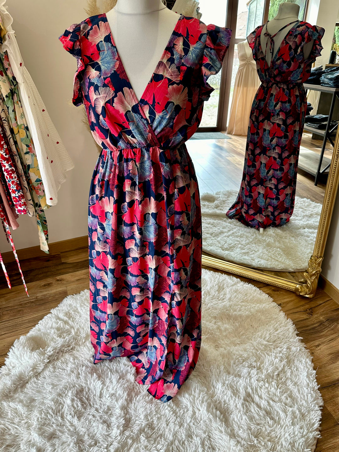 Robe longue alexandrine