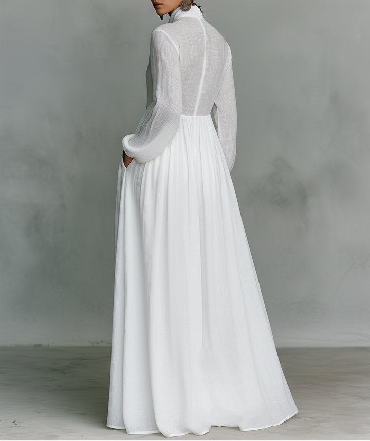 Serena™ | Robe maxi fluide à boutons sur le devant