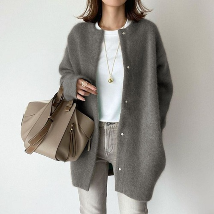 Odile | Cardigan doux, coupe droite