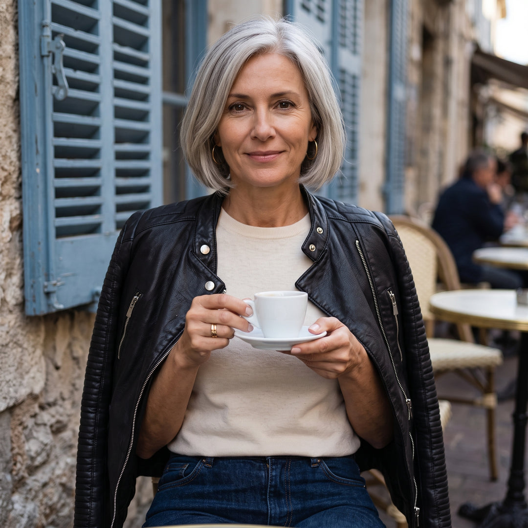 Janet | Veste en Cuir Véritable
