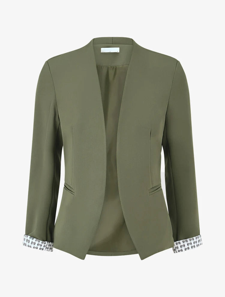 Veste Capucine — coupe droite, épaulettes