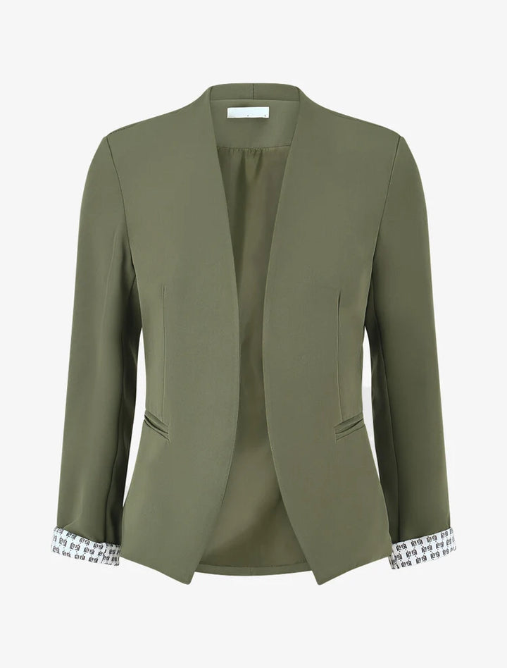 Veste Capucine — coupe droite, épaulettes