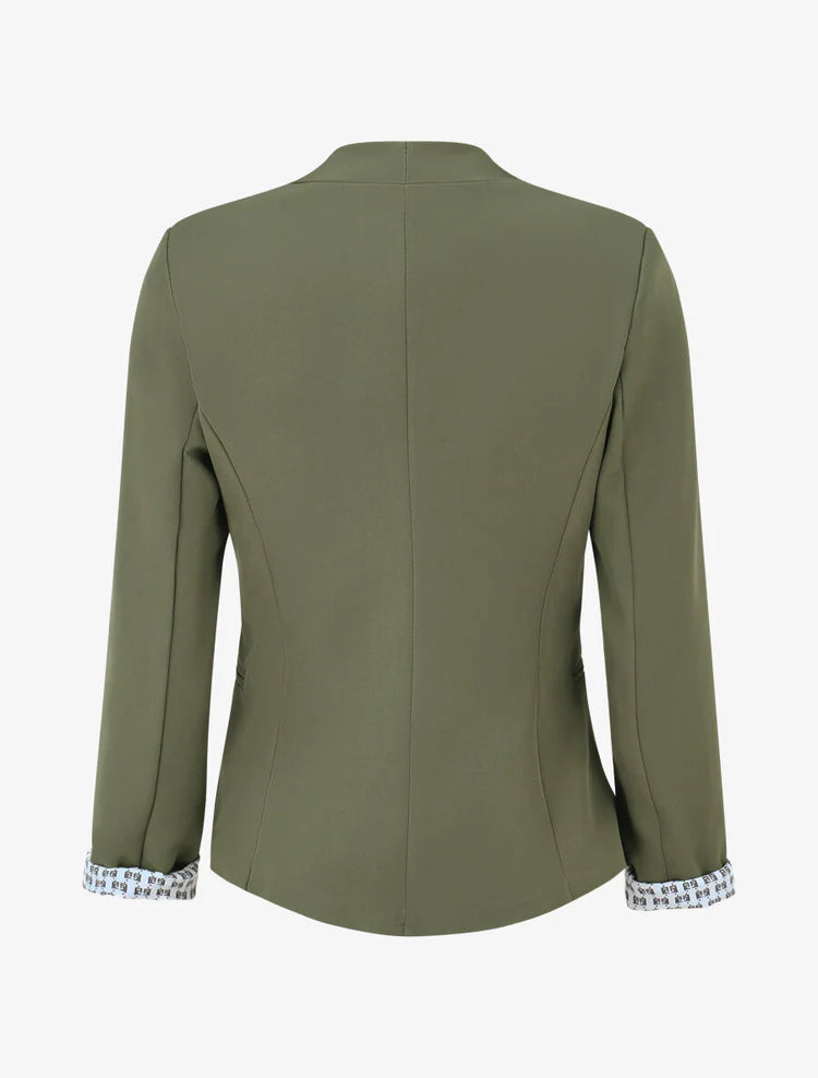 Veste Capucine — coupe droite, épaulettes