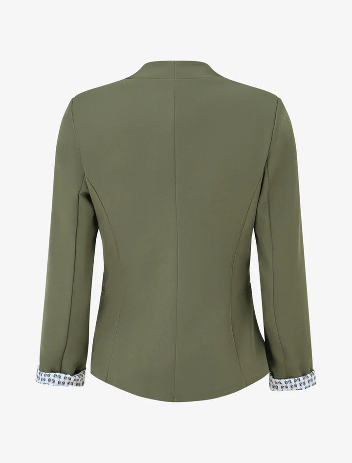 Veste Capucine — coupe droite, épaulettes