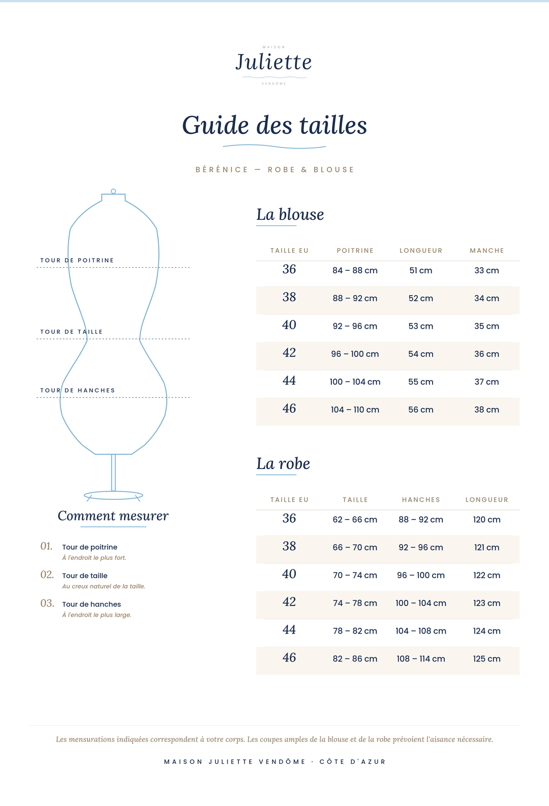 Bérénice | Robe avec blouse