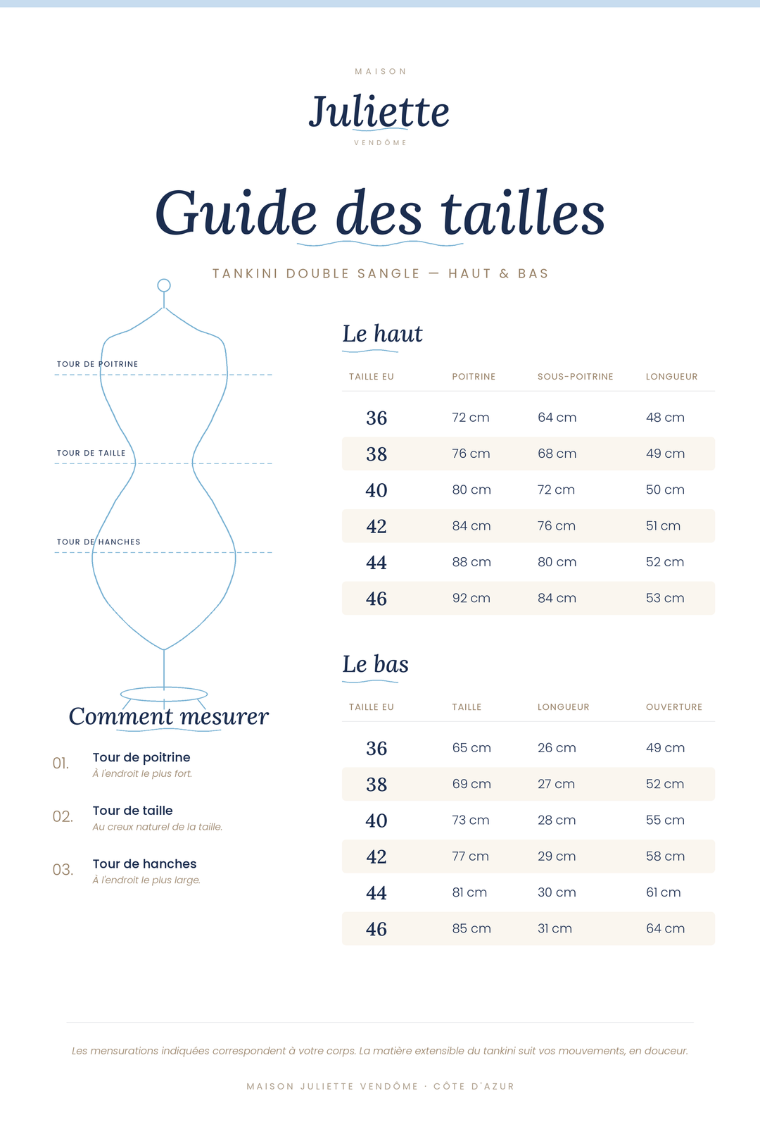 Tankini imprimée avec double sangle — taille haute, imprimé fleuri