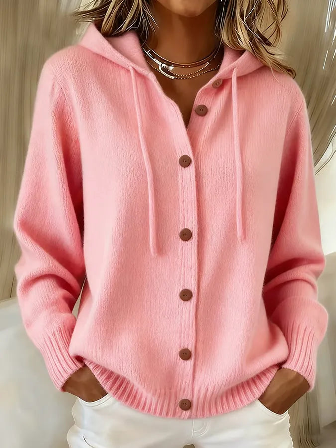 Brenda™ | Cozy bouton cardigan Hoodie