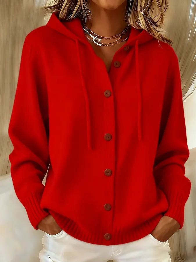 Brenda™ | Cozy bouton cardigan Hoodie