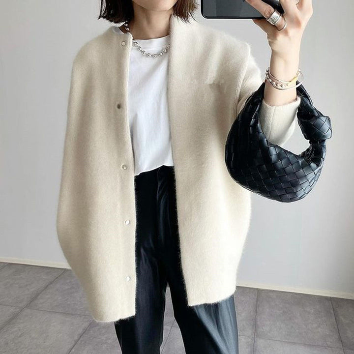 Odile | Cardigan doux, coupe droite