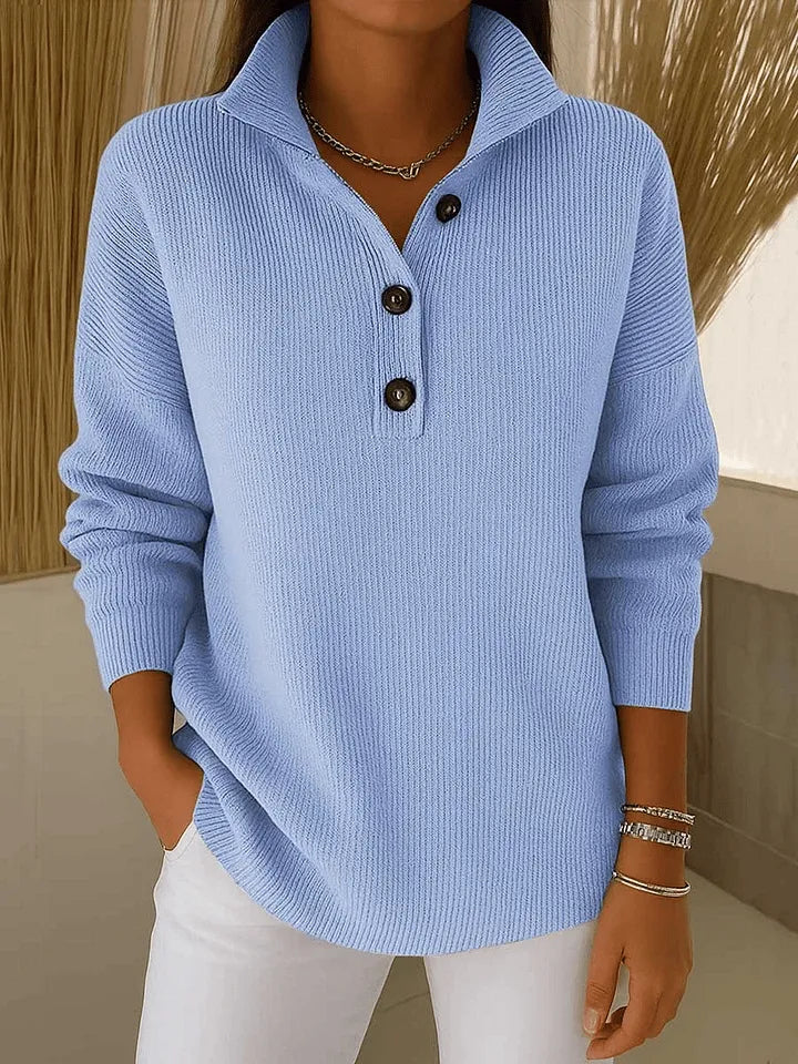 Pull Florence — col polo, col en V