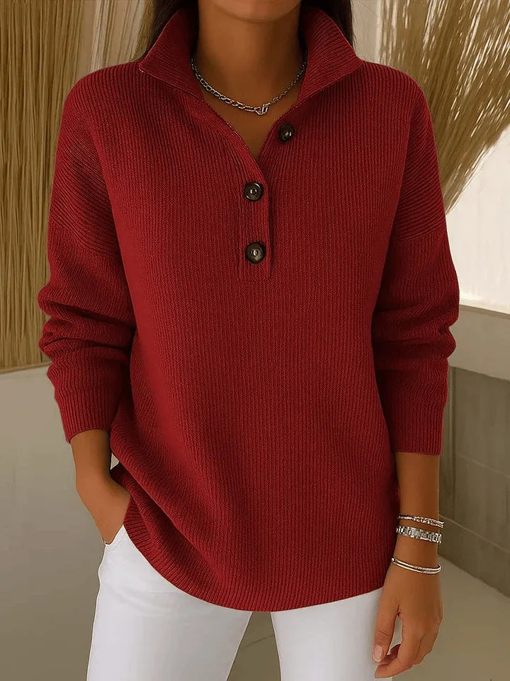 Pull Florence — col polo, col en V