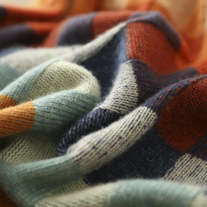Agathe | Pull col roulé, maille texturée