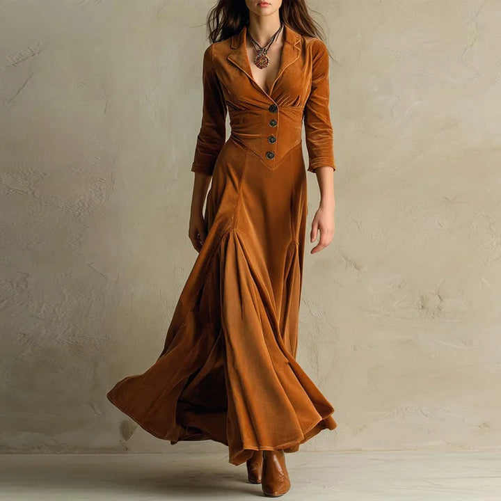 Mirella™ | Robe maxi en velours fluide