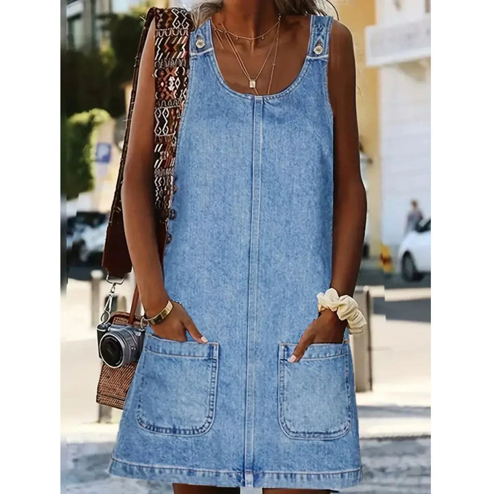 Saylor | Robe décontractée effet denim