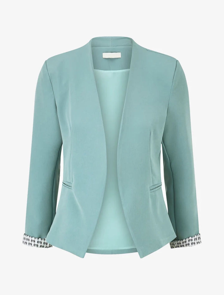 Veste Capucine — coupe droite, épaulettes