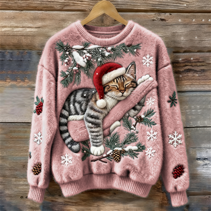 Mirabelle | Pull de Noël au chat