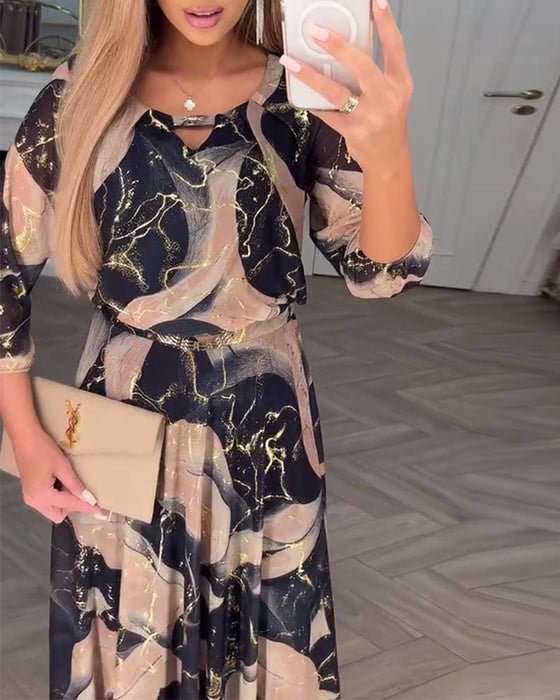 Camille™ | Robe imprimée en chiffon