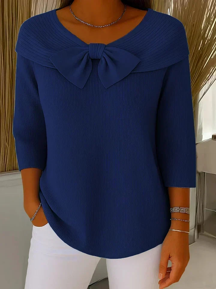 Tivella™ | pull avec Bow et col rondline