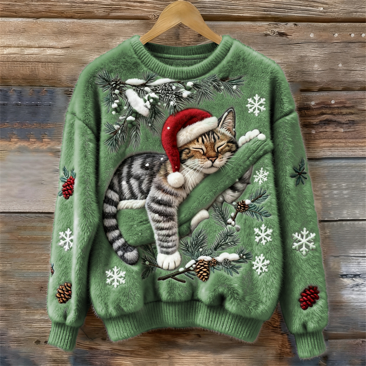 Mirabelle | Pull de Noël au chat