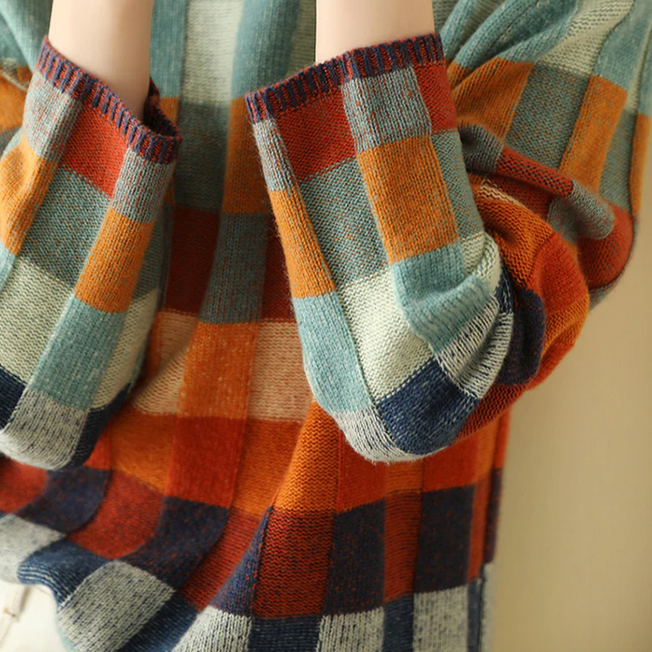 Agathe | Pull col roulé, maille texturée