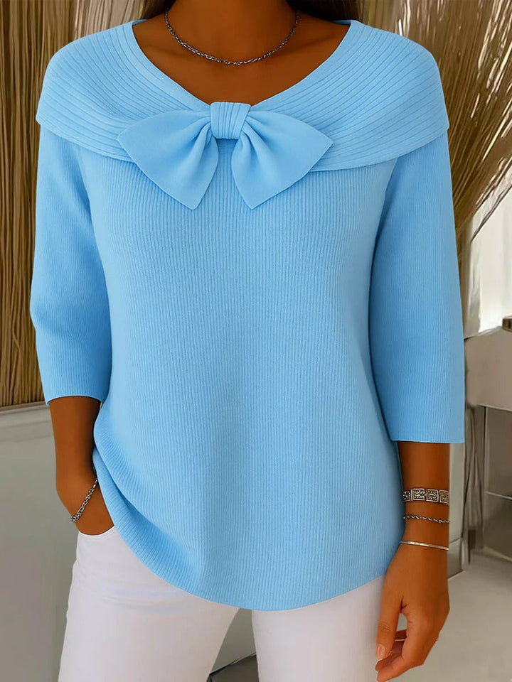 Tivella™ | pull avec Bow et col rondline